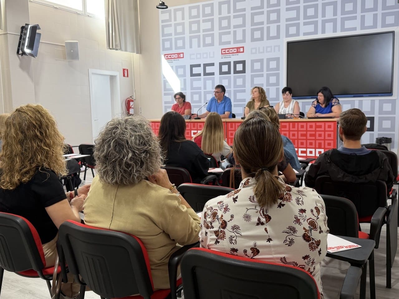 asamblea de delegadas de la FSS de CCOO en Albacete sobre el sector de la dependencia