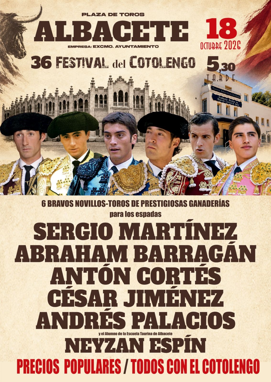 CARTEL XXXVI FESTIVAL TAURINO A BENEFICIO DEL COTOLENGO (1)