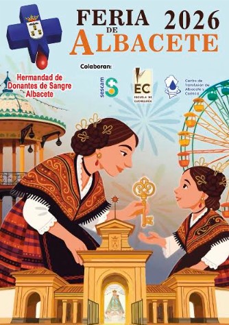 cartel donantes de sangre feria de albacete