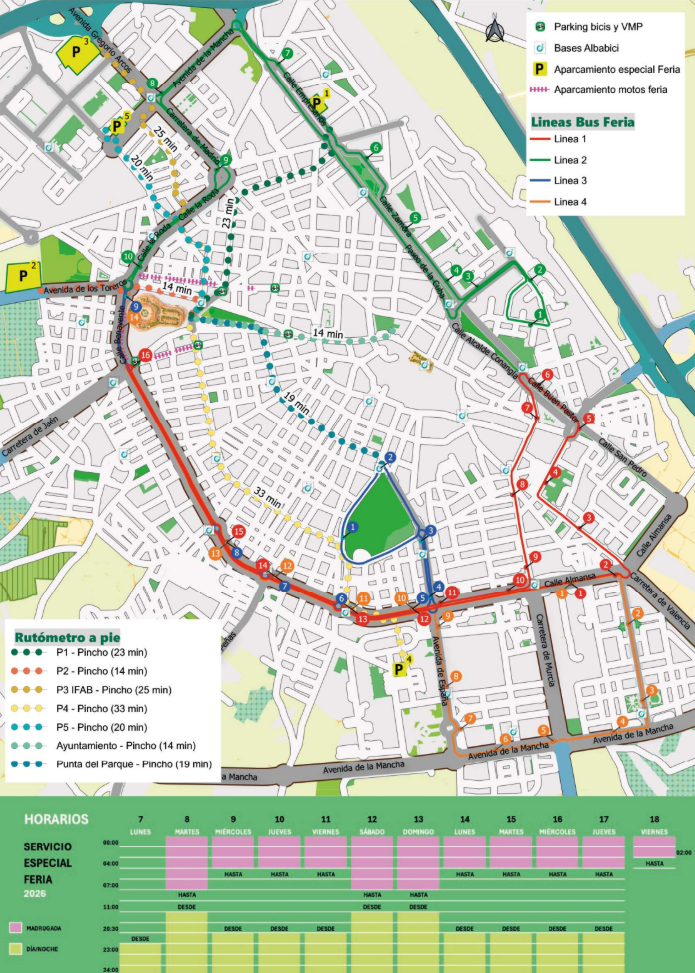 plano feria mobilidad