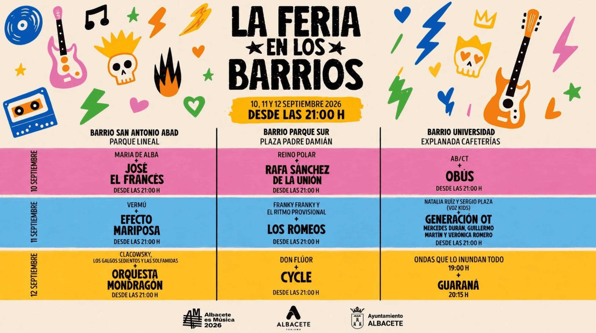 CARTEL FERIA EN LOS BARRIOS