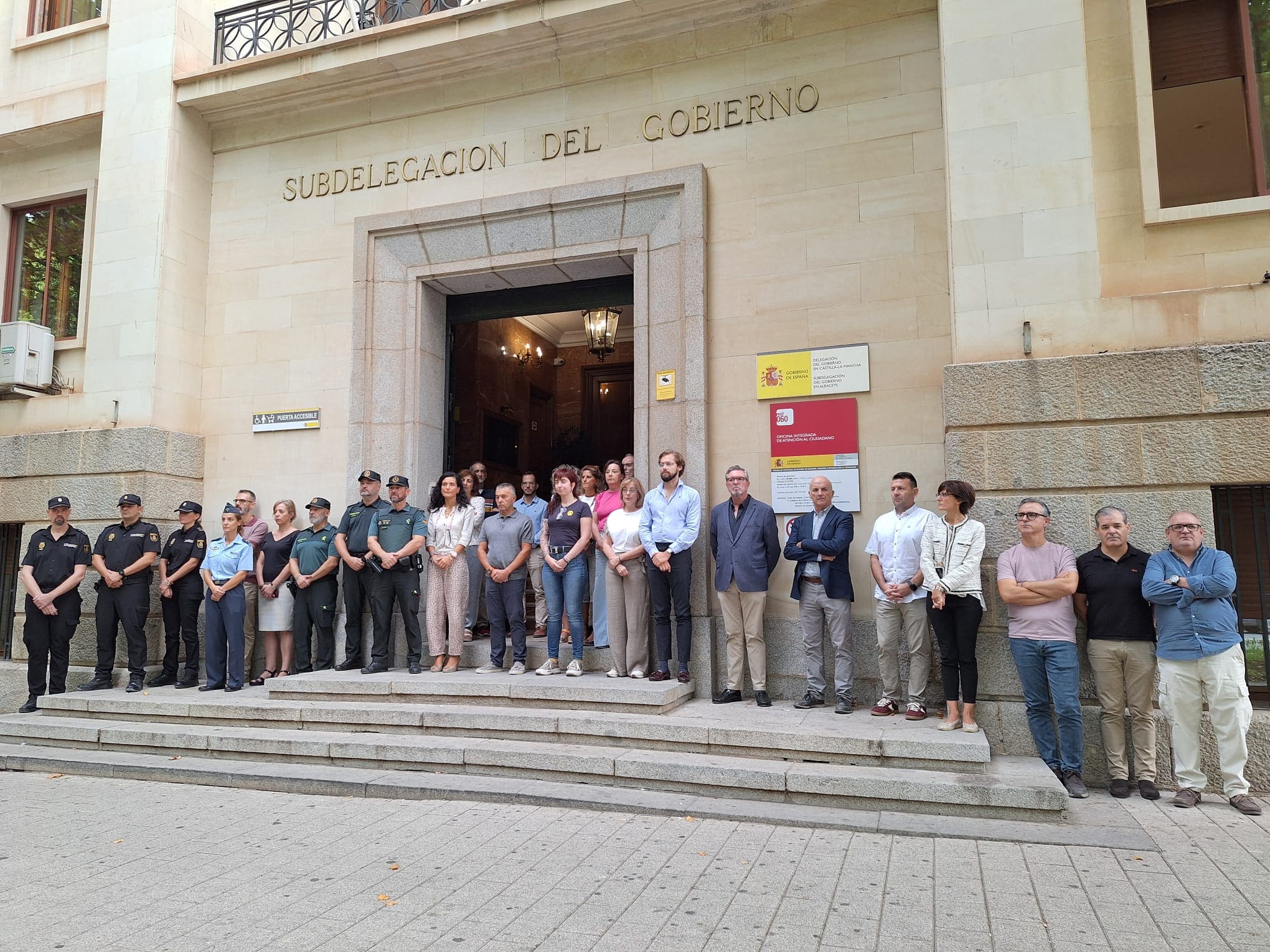 Minuto de silencio sub deñegacion del gobierno de albacete