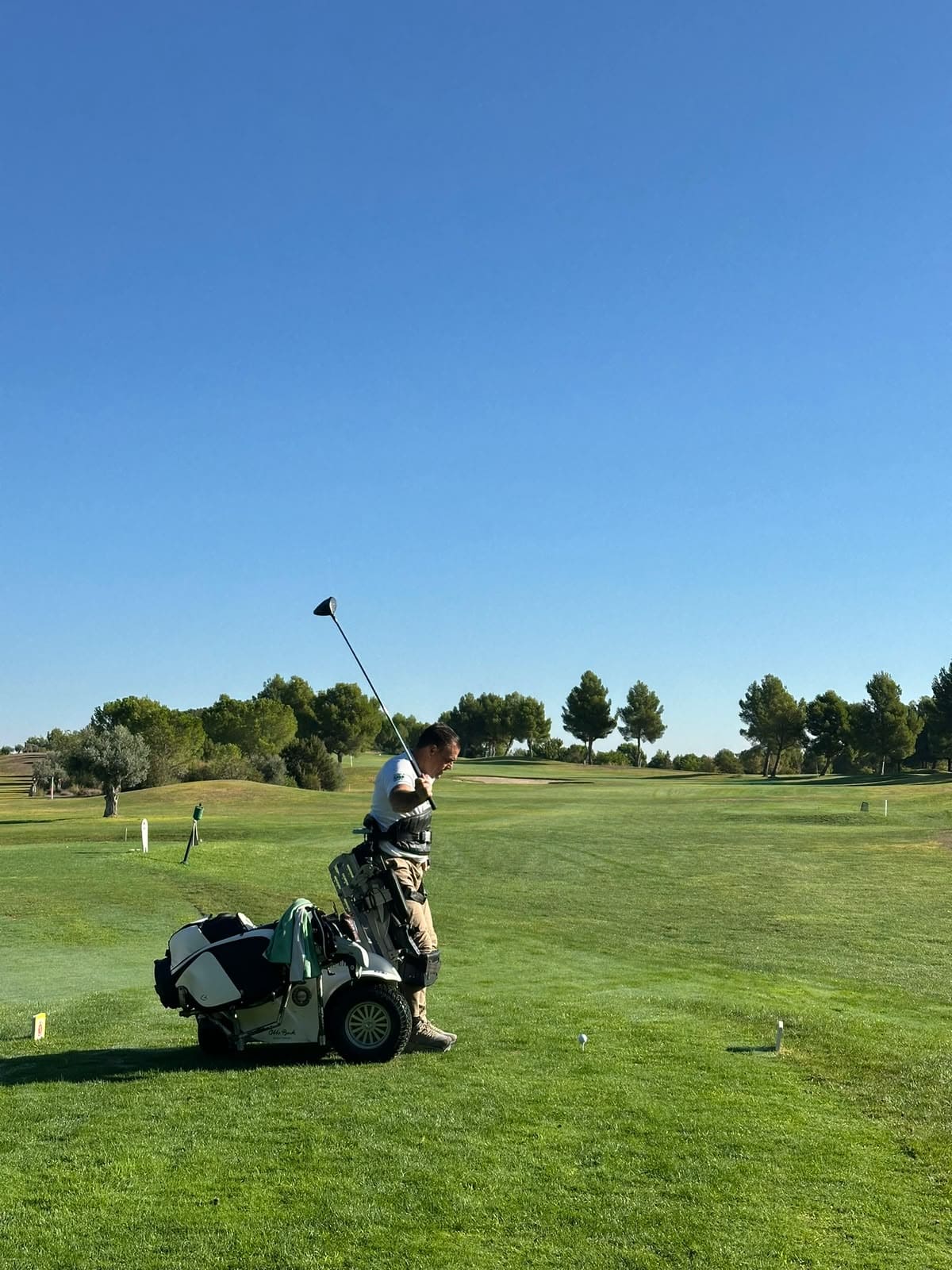 participantes durante el XVI Campeonato Nacional de Golf Adaptado en el Club Las Pinaíllas.
