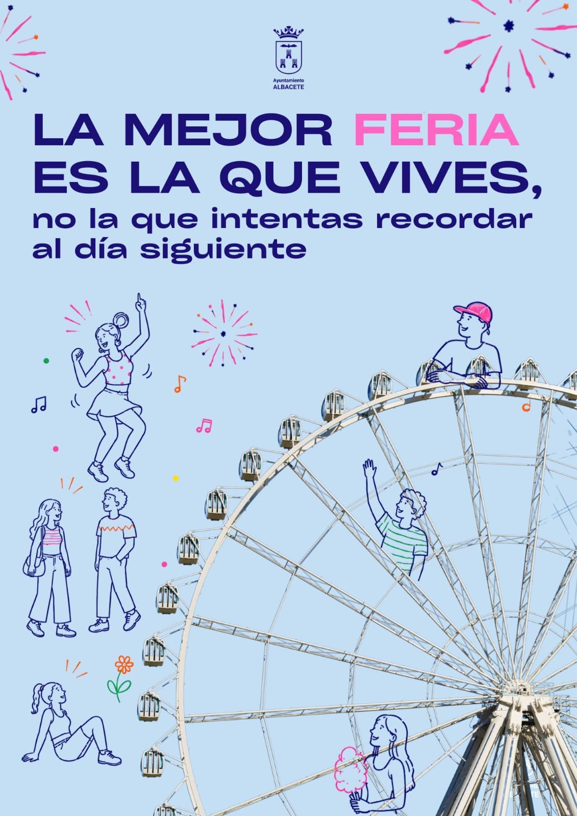 cartel promocionales de la campaña de consumo responsable para la Feria de Albacete