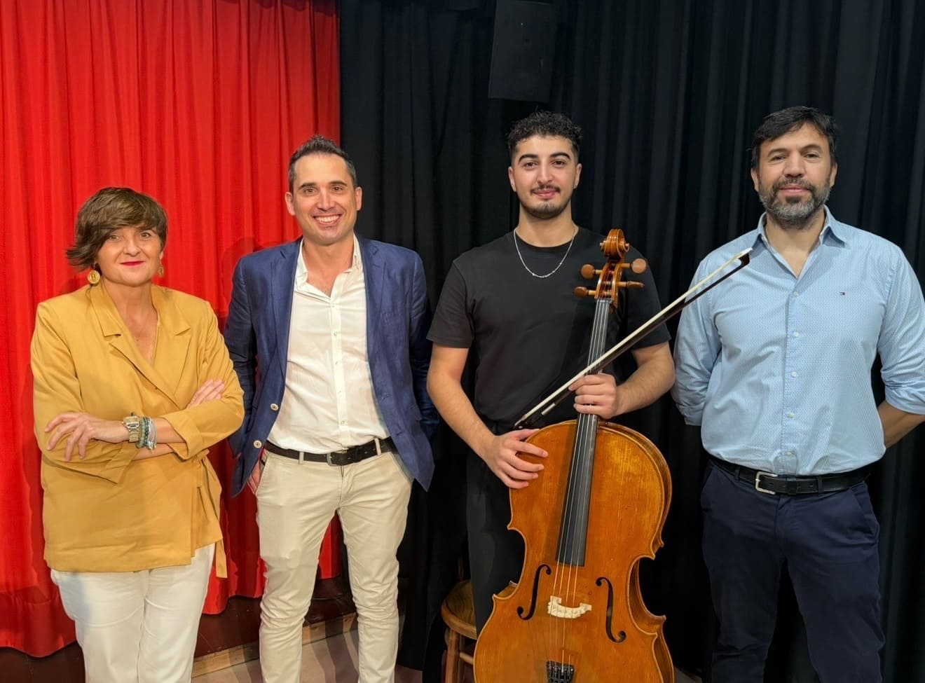Elena Serrallé en la rueda de prensa de presentación de la Beca de Excelencia Musical de la Camerata de Castilla-La Mancha
