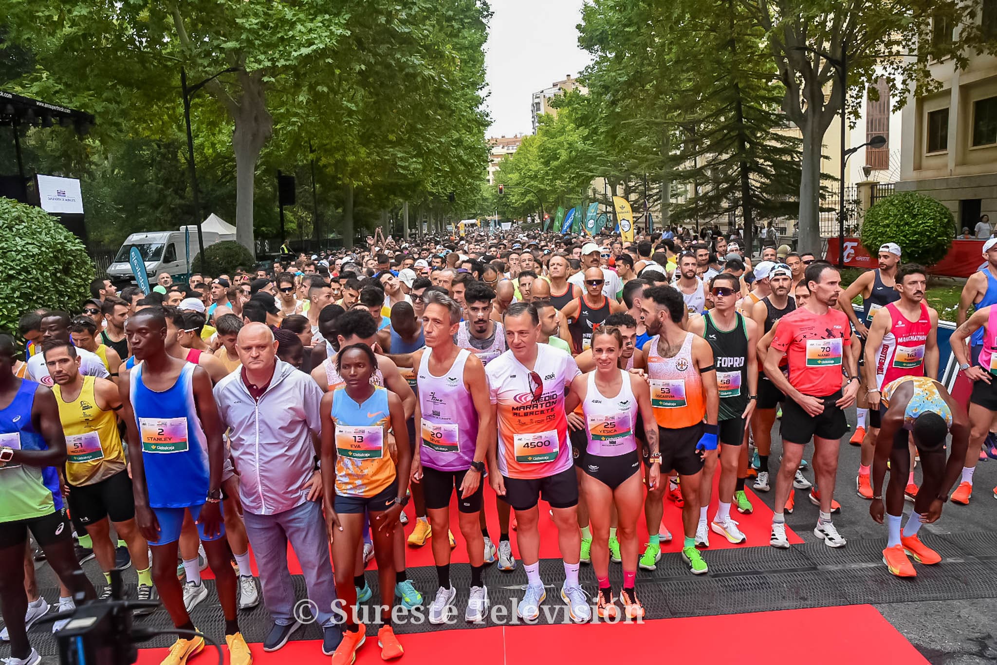 XXIX Media Maratón Ciudad de Albacete en la Avenida de España.