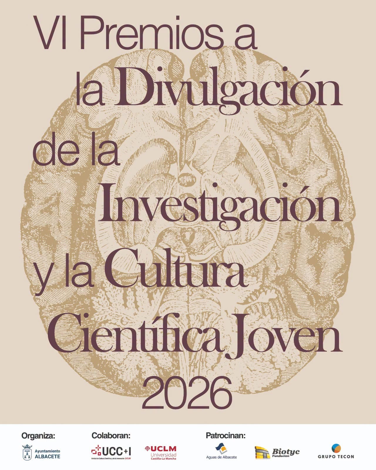 cartel vi premios investigacion cientifica y cultura
