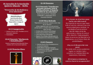 cartel jornadas asociacion quierete albacete