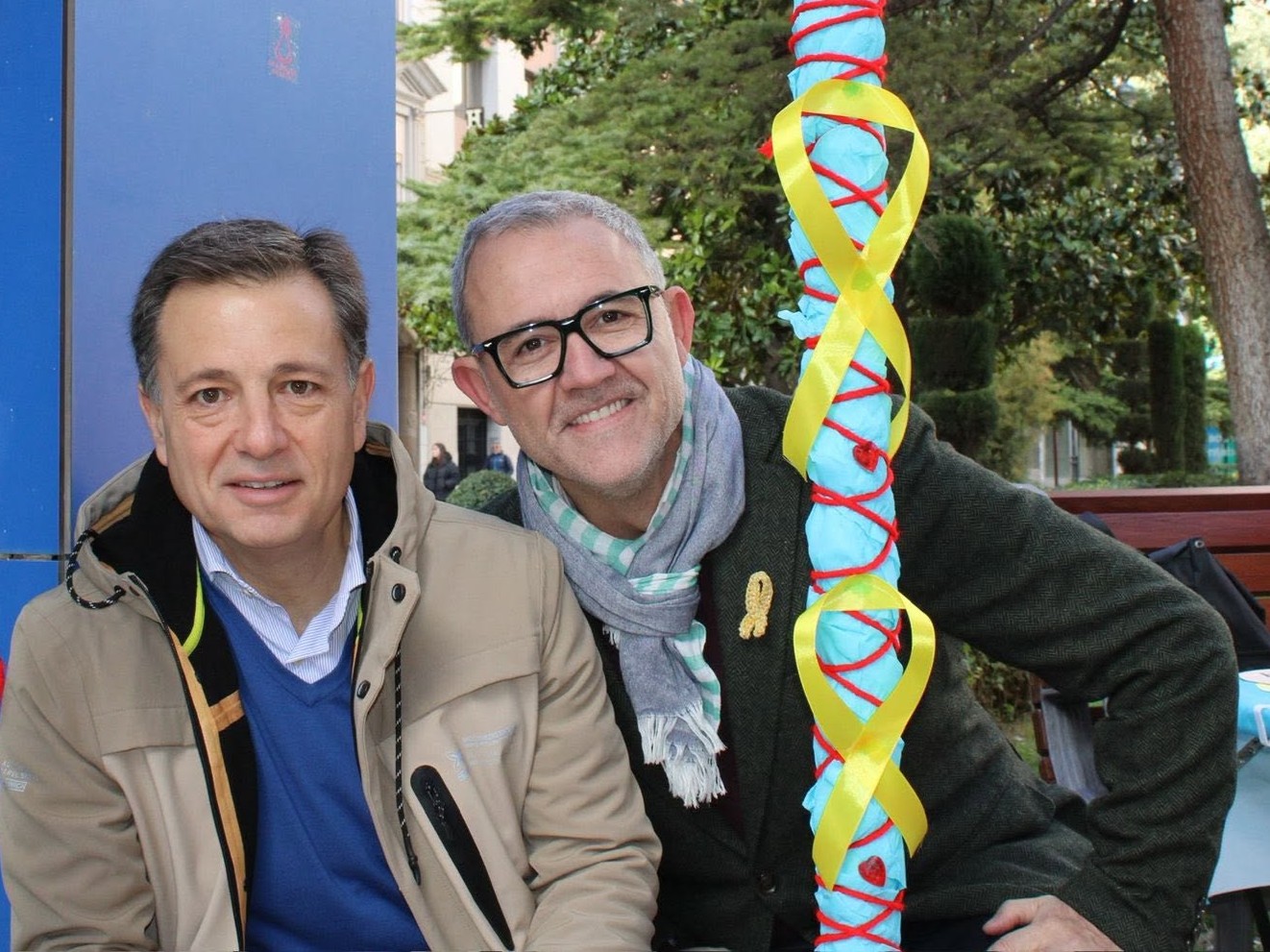 manuel serrano y presidente de afanion albacete
