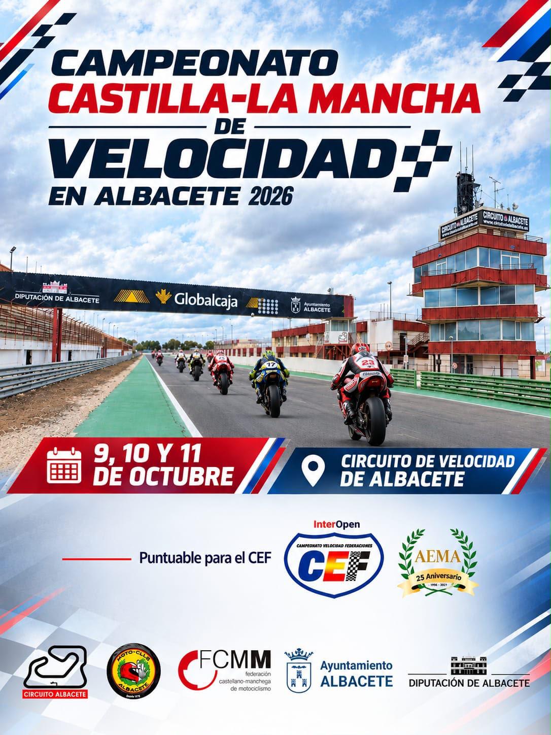 CARTEL CAMPEONATO C-LM DE VELOCIDAD
