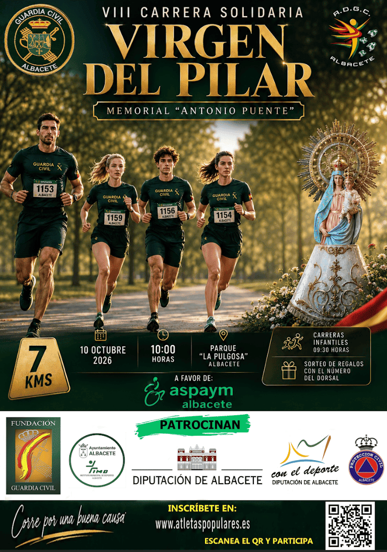 CARTEL VIII CARRERA POPULAR VIRGEN DEL PILAR 2026