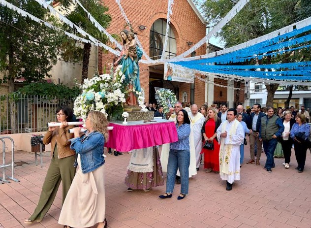 misa en honor a la Virgen del Rosario en El Salobral
