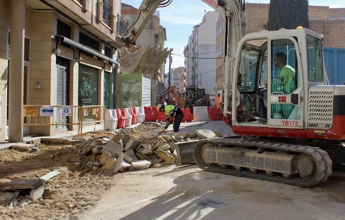 maquina en obras en albacete