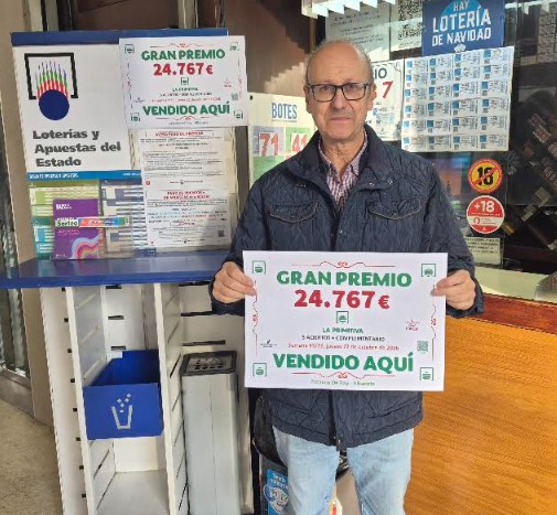 Punto de Venta 01.105 'Estanco de Ray' en la calle Martínez Villena de Albacete.