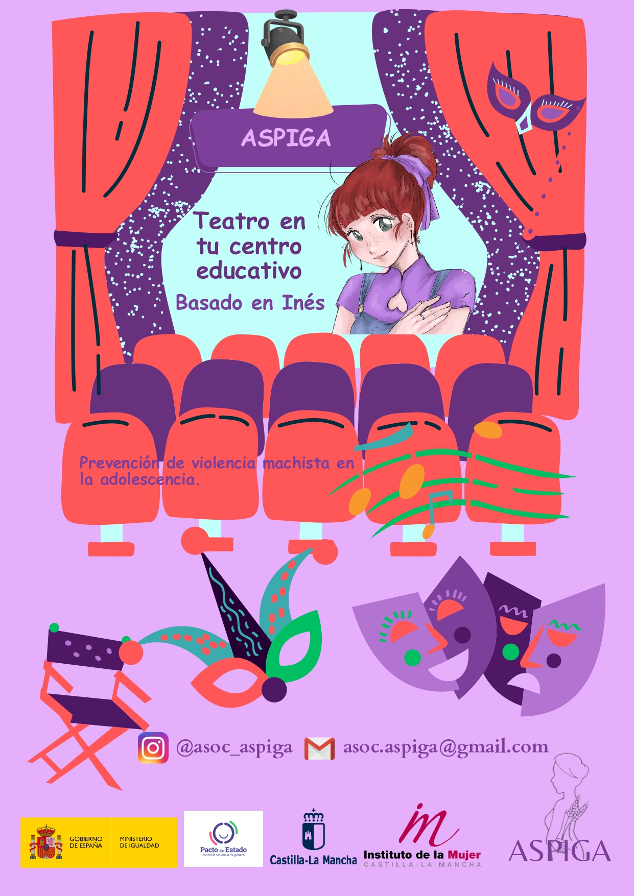 Cartel teatro Inés aspiga