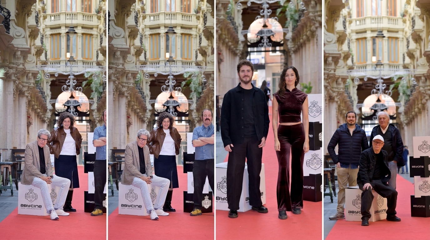 Paco Roca, Antonio Dechent y Bàrbara Mestanza en la rueda de prensa del Festival Abycine en Albacete