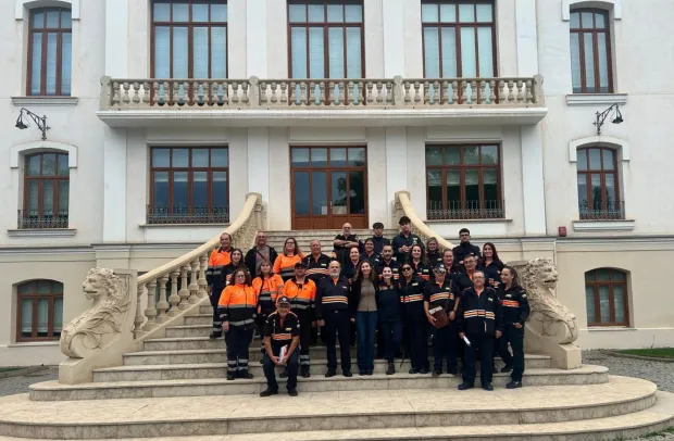 FOTO DE FAMILIA DE LA FORMACIÓN proteccion civl albacete