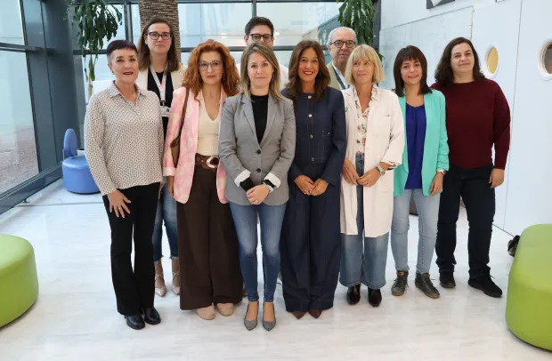 Montserrat Hernández durante la inauguración de las I Jornadas del Dolor en el Hospital de Almansa....