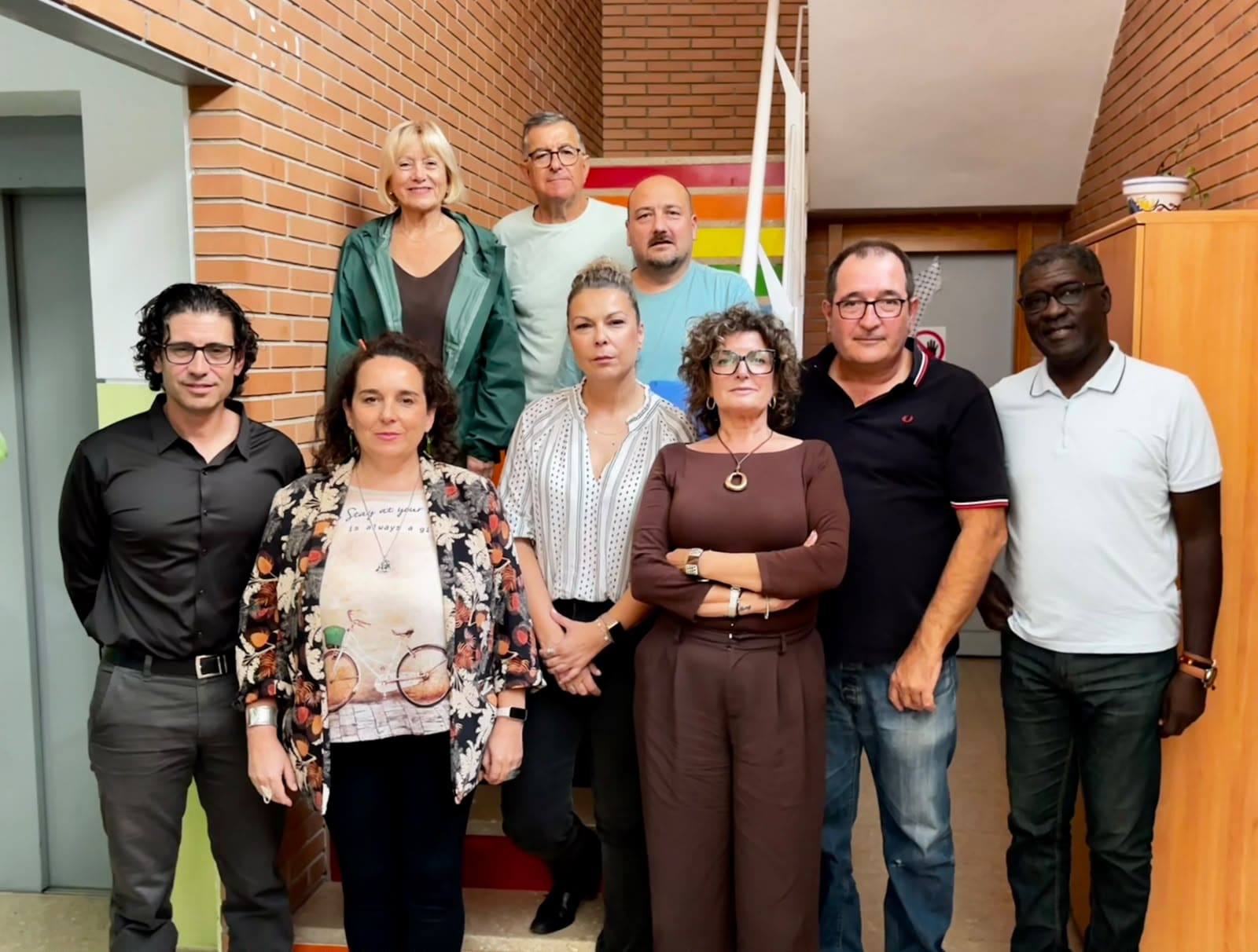Miembros de sindicatos y organizaciones sociales de Albacete durante la presentación de la Plataforma por el Derecho a la Vivienda